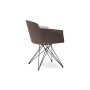 SEDIA GIREVOLE FLAMINIA 67x61x83h - CON BRACCIOLI