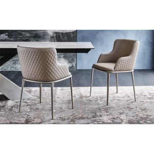 SEDIA MAGDA ML COUTURE  53x59x81h - CON BRACCIOLI