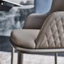 SEDIA MAGDA ML COUTURE  53x59x81h - CON BRACCIOLI