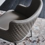 SEDIA MAGDA ML COUTURE  53x59x81h - CON BRACCIOLI