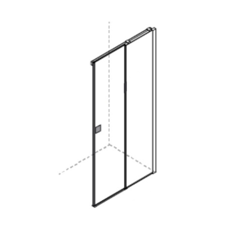 RIGHT DOOR x ZEPHYROS CORNER 2 SLIDING DOORS