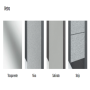 ZEPHYROS 2.0 2P+F 1 SLIDING DOOR + 1 FIXED SIDE