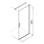 HINGED SIDE x ZEPHYROS HINGED DOOR CORNER + FIXED SIDE
