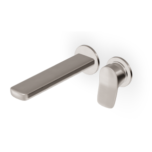 BRIM BUILT-IN BASIN MIXER 180MM BRUSHED NICKEL