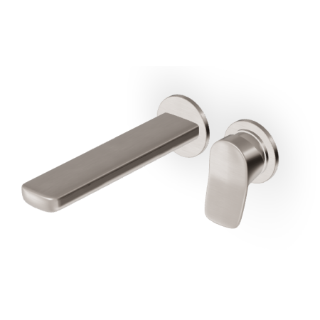 BRIM MISCELATORE LAVABO DA INCASSO 180MM NICKEL SPAZZOLATO
