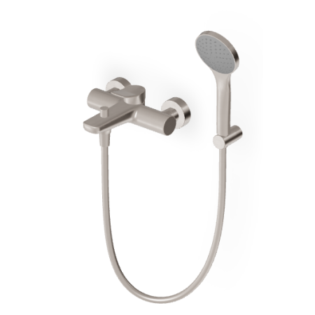 BRIM MISCELATORE VASCA-DOCCIA NICKEL SPAZZOLATO