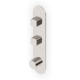 BRIM TERMOSTATICO DOCCIA C/ 2 RUB. ARRESTO NICKEL SPAZZOLATO
