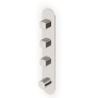 BRIM TERMOSTATICO DOCCIA C/ 3 RUB. ARRESTO NICKEL SPAZZOLATO