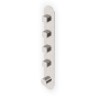 BRIM TERMOSTATICO DOCCIA C/ 4 RUB. ARRESTO NICKEL SPAZZOLATO