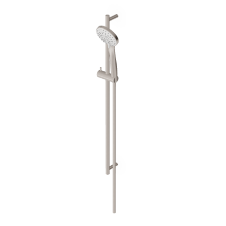 BRIM COMPLETO ASTA MURALE DOCCIA NICKEL SPAZZOLATO