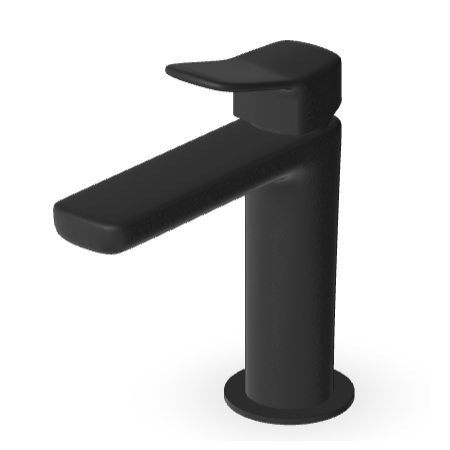 BRIM FAUCET MIXER WITHOUT DRAIN MATTE BLACK EMBOSSED
