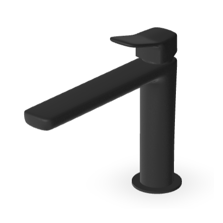 BRIM FAUCET MIXER WITHOUT DRAIN MATTE BLACK EMBOSSED