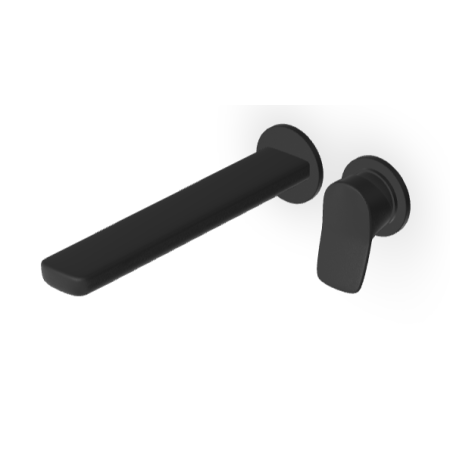 BRIM MISCELATORE LAVABO DA INCASSO 225MM NERO OPACO GOFFRATO