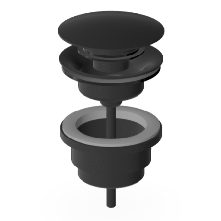 BRIM SCARICO UNIVERSALE NERO OPACO GOFFRATO