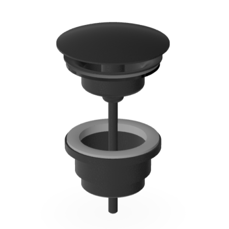 BRIM SCARICO UNIVERSALE NERO OPACO GOFFRATO
