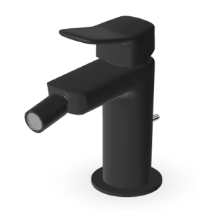 BRIM BIDET MIXER WITH DRAIN MATTE EMBOSSED BLACK