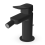 BRIM BIDET MIXER WITH DRAIN MATTE EMBOSSED BLACK
