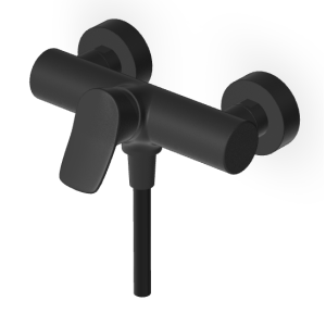 BRIM EXTERNAL SHOWER MIXER MATT EMBOSSED BLACK