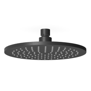 BRIM SOFFIONE A GETTO FISSO Ø200MM NERO OPACO GOFFRATO