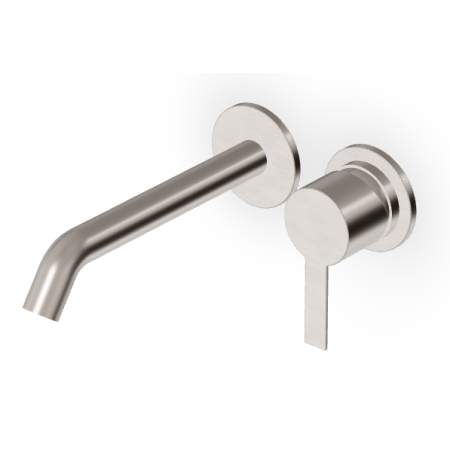 GILL BUILT-IN BASIN MIXER 175MM BRUSHED NICKEL
