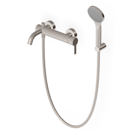 GILL MISCELATORE VASCA-DOCCIA C/DEVIATORE NICKEL SPAZZOLATO