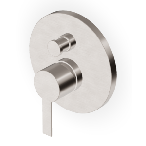 GILL BATHTUB-SHOWER MIXER WITH DIVERTER BRUSHED NICKEL