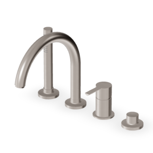 GILL BATHTUB MIXER WITH HAND SHOWER BRUSHED NICKEL