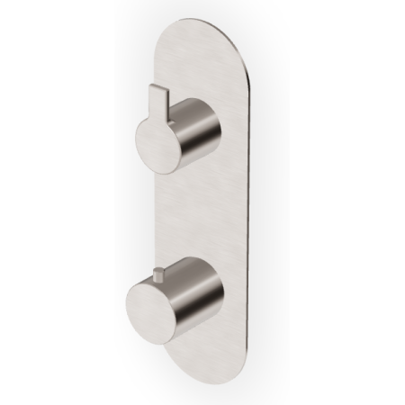 GILL TERMOSTATICO DOCCIA C/RUB. ARRESTO NICKEL SPAZZOLATO