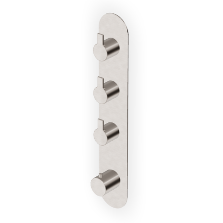 GILL TERMOSTATICO DOCCIA C/ 3 RUB. ARRESTO NICKEL SPAZZOLATO