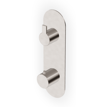 GILL TERMOSTATICO DOCCIA C/DEVIATORE 2/3 VIE NICKEL SPAZZOLATO