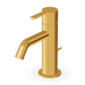 GILL MISCELATORE LAVABO C/SCARICO ORO SPAZZOLATO