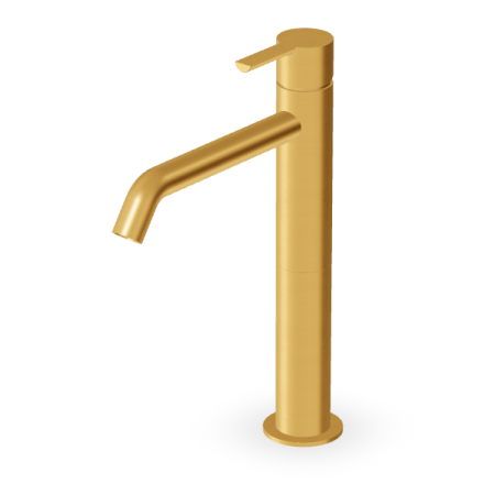 GILL HIGH BASIN MIXER WITHOUT DRAIN BRUSHED GOLD
