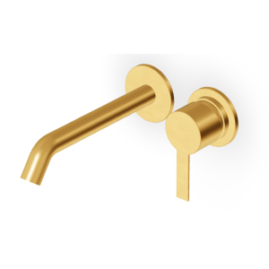 GILL MISCELATORE LAVABO A INCASSO 175MM ORO SPAZZOLATO