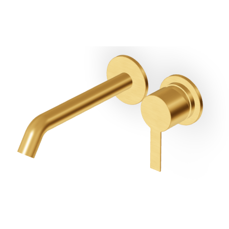 GILL MISCELATORE LAVABO A INCASSO 175MM ORO SPAZZOLATO