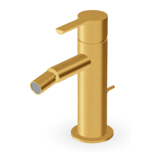 GILL BIDET MIXER WITH DRAIN BRUSHED GOLD