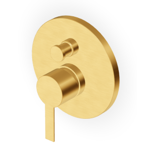 GILL BATHTUB-SHOWER MIXER WITH DIVERTER BRUSHED GOLD