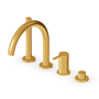 GILL BATHTUB MIXER WITH HAND SHOWER BRUSHED GOLD