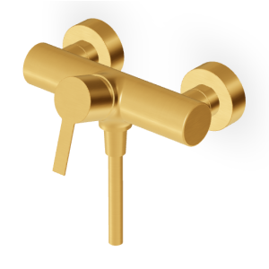 GILL BRUSHED GOLD SHOWER MIXER