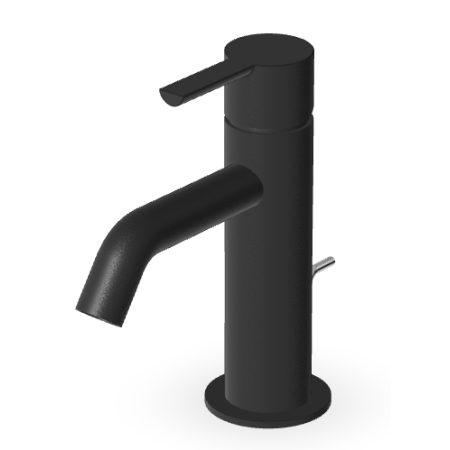 GILL BLACK MATT EMBOSSED BASIN MIXER WITH WASTE