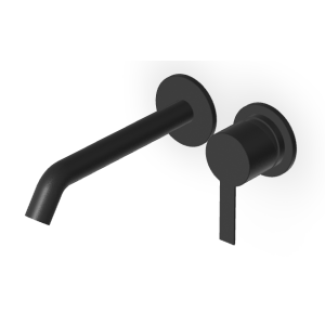 GILL MISCELATORE LAVABO A INCASSO 175MM NERO OPACO GOFFRATO