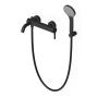 GILL BATHTUB-SHOWER MIXER WITH BLACK MATT EMBOSSED DIVERTER