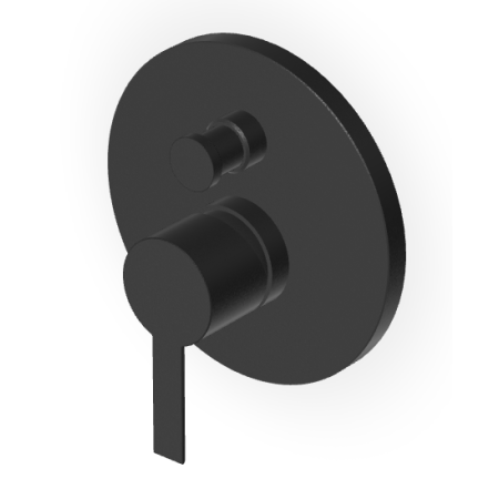 GILL BATHTUB-SHOWER MIXER WITH BLACK MATT EMBOSSED DIVERTER