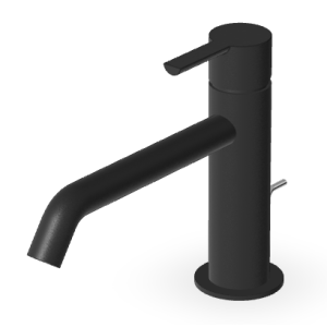 GILL EXTENDED SPOUT BASIN MIXER WITH WASTE, EMBOSSED MATTE BLACK