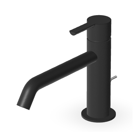 GILL EXTENDED SPOUT BASIN MIXER WITH WASTE, EMBOSSED MATTE BLACK