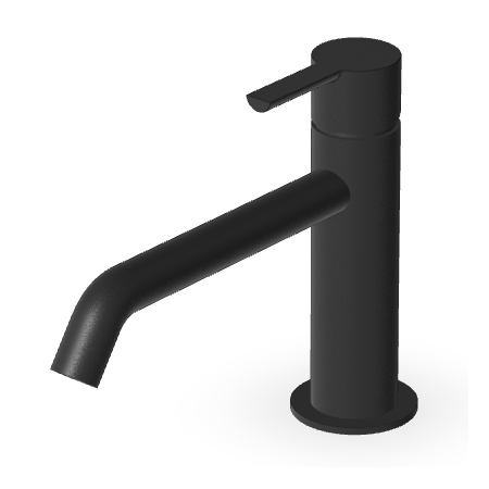 GILL EXTENDED SPOUT BASIN MIXER WITHOUT DRAIN MATTE EMBOSSED BLACK