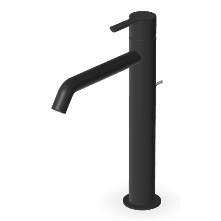 GILL HIGH BASIN MIXER WITH WASTE MATTE BLACK EMBOSSED