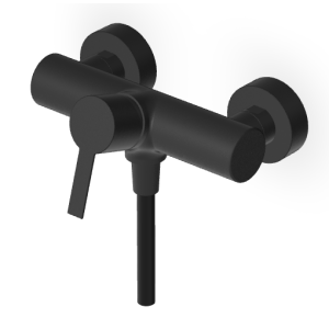 GILL BLACK EMBOSSED MATTE SHOWER MIXER