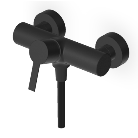 GILL BLACK EMBOSSED MATTE SHOWER MIXER