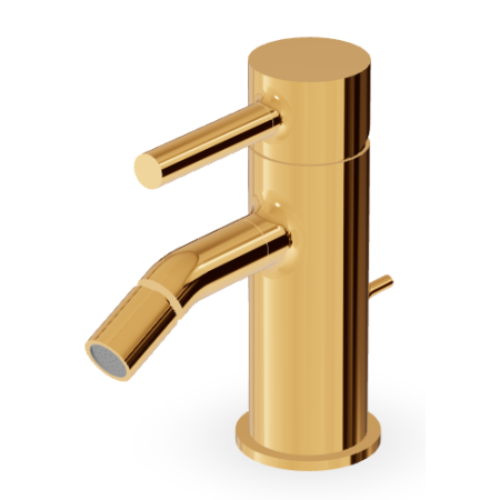 PAN BIDET MIXER WITH GOLD DRAIN