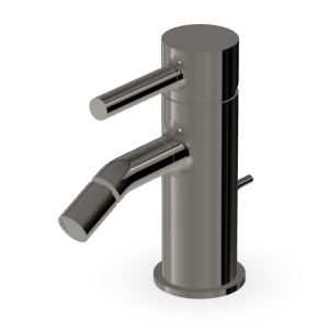 PAN MISCELATORE BIDET C/ SCARICO METAL BLACK